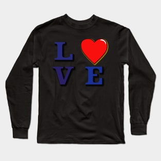 L Heart V E Long Sleeve T-Shirt